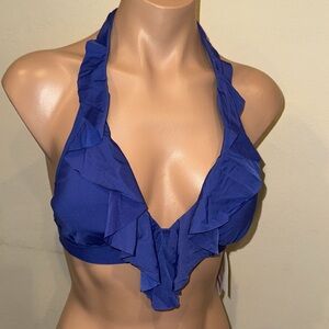 NWT Kenneth Cole halter bikini top bra size S OCN